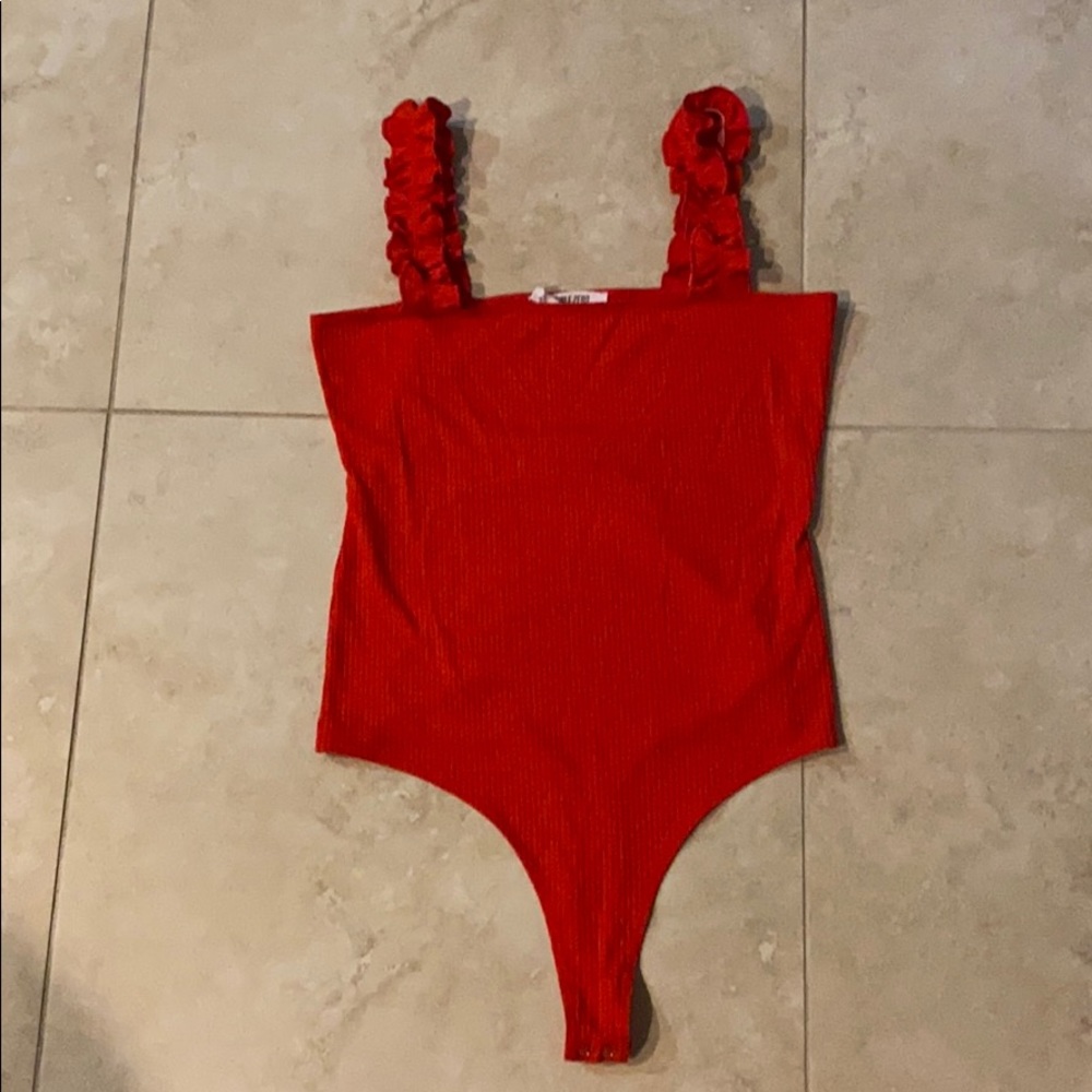Red bodysuit